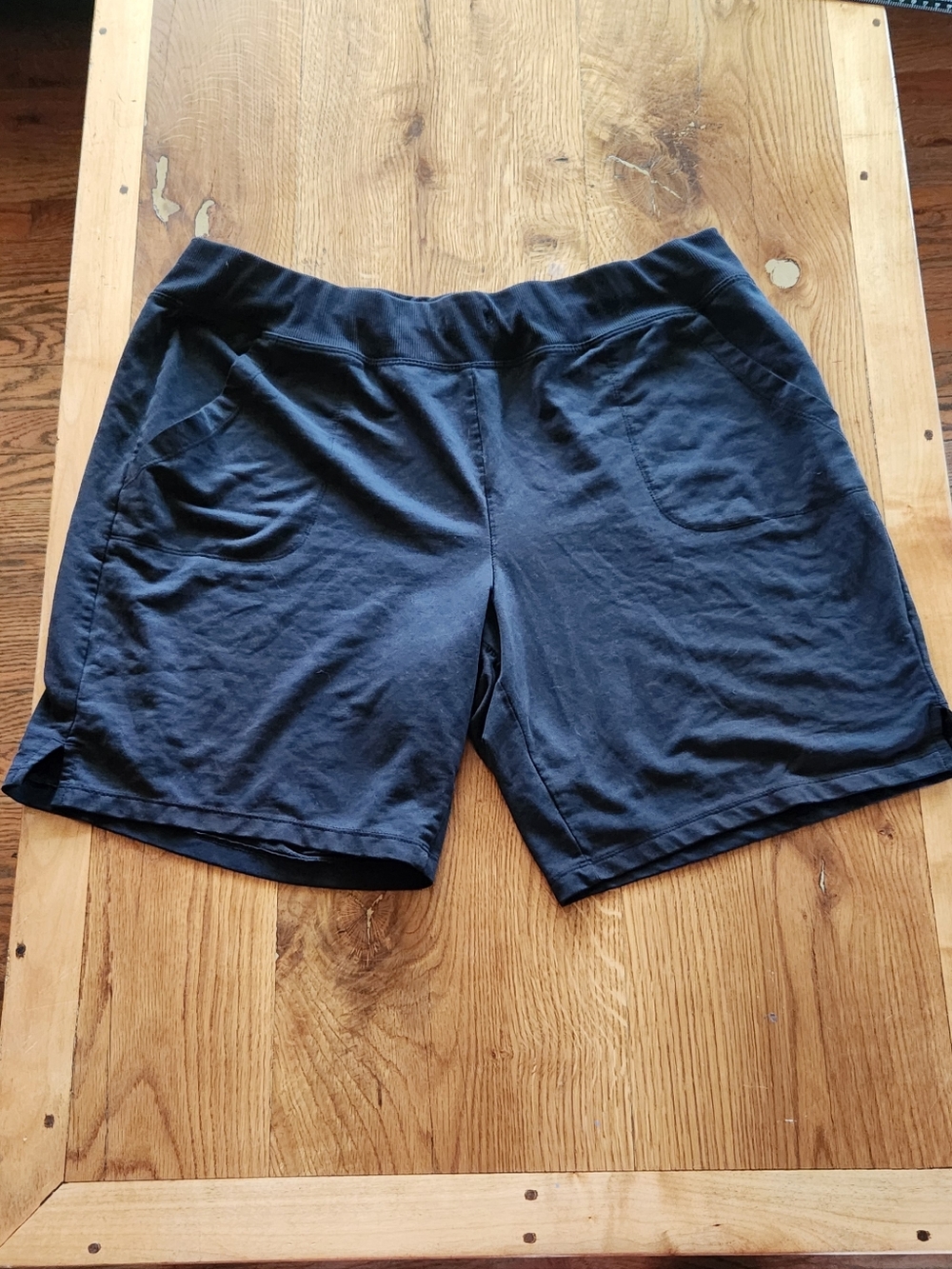 Black Lounge Knit Shorts